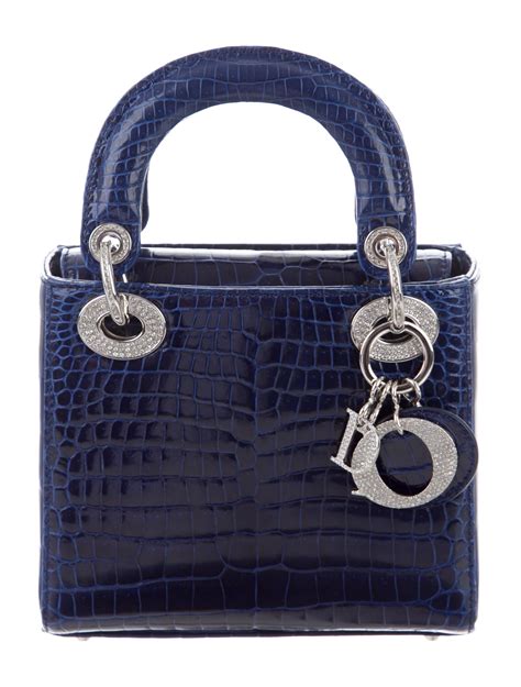 lady dior bag blue|lady dior small price.